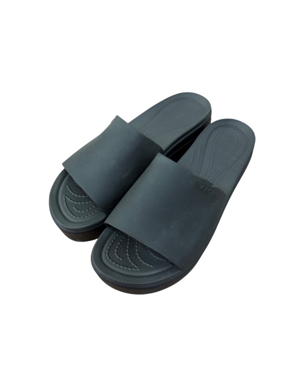 Crocs Womens LiteRide Platform Slides Black W8 Comfort Sandals - Picture 10 of 15